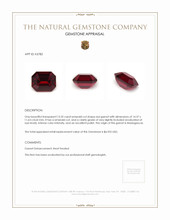 13.33 Ct. Garnet from Madagascar Appraisal