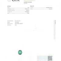 1.54 Ct. Tsavorite Garnet from Tanzania Scan Report