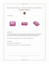 2.63 Ct. Pink Spinel from Tanzania Appraisal