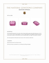 2.63 Ct. Pinkish Purple Spinel from Tanzania Appraisal
