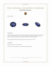 1.80 Ct. Purplish Blue Spinel from Tanzania Appraisal