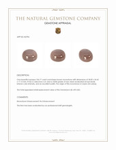 106.77 Ct. Brown Cabochon Moonstone from Ceylon (Sri Lanka) Appraisal