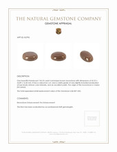 143.33 Ct. Cabochon Moonstone from Ceylon (Sri Lanka) Appraisal