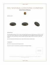 132.19 Ct. Grey Cabochon Moonstone from Ceylon (Sri Lanka) Appraisal