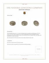 51.13 Ct. Brown Cabochon Moonstone from Ceylon (Sri Lanka) Appraisal