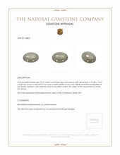 27.41 Ct. Grey Cabochon Moonstone from Ceylon (Sri Lanka) Appraisal