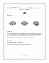 27.41 Ct. Cabochon Moonstone from Ceylon (Sri Lanka) Appraisal