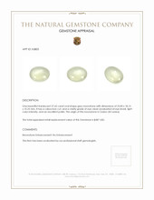 27.65 Ct. Cabochon Moonstone from Ceylon (Sri Lanka) Appraisal