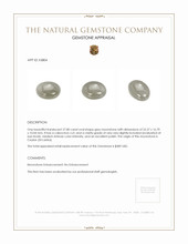 27.80 Ct. Grey Cabochon Moonstone from Ceylon (Sri Lanka) Appraisal