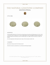 21.48 Ct. Grey Cabochon Moonstone from Ceylon (Sri Lanka) Appraisal