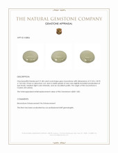 21.48 Ct. Cabochon Moonstone from Ceylon (Sri Lanka) Appraisal