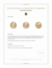 32.17 Ct. Brown Cabochon Moonstone from Ceylon (Sri Lanka) Appraisal