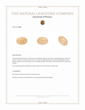 25.62 Ct. Peach Cabochon Moonstone from Ceylon (Sri Lanka) Appraisal