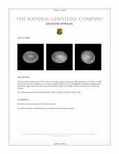 19.90 Ct. Grey Cabochon Moonstone from Ceylon (Sri Lanka) Appraisal