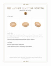 14.18 Ct. Cabochon Moonstone from Ceylon (Sri Lanka) Appraisal