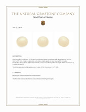 12.79 Ct. Yellow Cabochon Moonstone from Ceylon (Sri Lanka) Appraisal