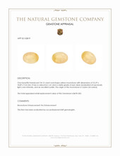 34.15 Ct. Cabochon Moonstone from Ceylon (Sri Lanka) Appraisal