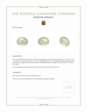 34.04 Ct. Cabochon Moonstone from Ceylon (Sri Lanka) Appraisal