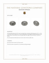 62.59 Ct. Grey Cabochon Moonstone from Ceylon (Sri Lanka) Appraisal