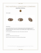 22.12 Ct. Cabochon Moonstone from Ceylon (Sri Lanka) Appraisal