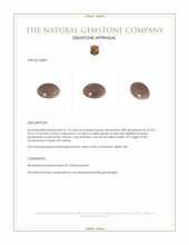 31.74 Ct. Cabochon Moonstone from Ceylon (Sri Lanka) Appraisal