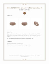 33.64 Ct. Cabochon Moonstone from Ceylon (Sri Lanka) Appraisal