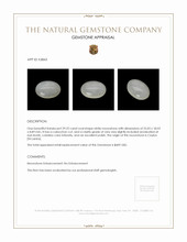 29.22 Ct. White Cabochon Moonstone from Ceylon (Sri Lanka) Appraisal