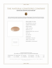 34.74 Ct. Brown Cabochon Moonstone from Ceylon (Sri Lanka) Scan Report