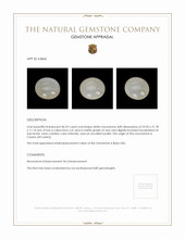 40.29 Ct. White Cabochon Moonstone from Ceylon (Sri Lanka) Appraisal