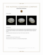 35.16 Ct. Cabochon Moonstone from Ceylon (Sri Lanka) Appraisal