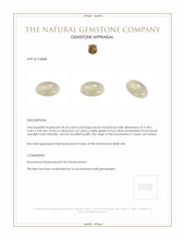 30.54 Ct. Grey Cabochon Moonstone from Ceylon (Sri Lanka) Appraisal