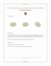 30.54 Ct. Cabochon Moonstone from Ceylon (Sri Lanka) Appraisal