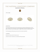 30.54 Ct. Cabochon Moonstone from Ceylon (Sri Lanka) Appraisal