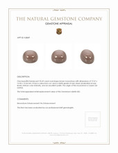 32.69 Ct. Brown Cabochon Moonstone from Ceylon (Sri Lanka) Appraisal