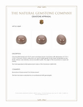 32.69 Ct. Cabochon Moonstone from Ceylon (Sri Lanka) Appraisal