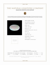 16.47 Ct. Cabochon White Opal from Australia Scan Report