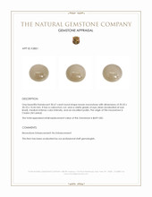 30.67 Ct. Cabochon Moonstone from Ceylon (Sri Lanka) Appraisal