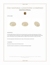 29.83 Ct. Cabochon Moonstone from Ceylon (Sri Lanka) Appraisal