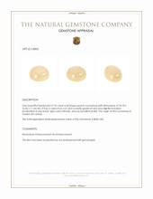 27.52 Ct. Cabochon Moonstone from Ceylon (Sri Lanka) Appraisal