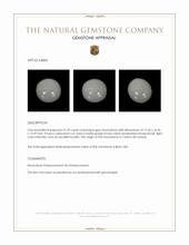 31.95 Ct. Grey Cabochon Moonstone from Ceylon (Sri Lanka) Appraisal