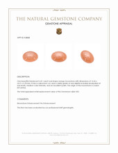 6.01 Ct. Cabochon Moonstone from Ceylon (Sri Lanka) Appraisal