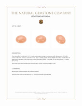 10.13 Ct. Cabochon Moonstone from Ceylon (Sri Lanka) Appraisal