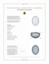 10.13 Ct. Cabochon Moonstone from Ceylon (Sri Lanka) 3 D Scan Report