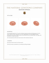 6.72 Ct. Cabochon Moonstone from Ceylon (Sri Lanka) Appraisal