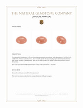 6.72 Ct. Cabochon Moonstone from Ceylon (Sri Lanka) Appraisal