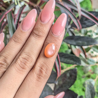 6.46 Ct. Cabochon Moonstone from Ceylon (Sri Lanka) Life Style