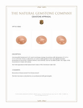 6.22 Ct. Cabochon Moonstone from Ceylon (Sri Lanka) Appraisal