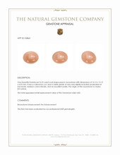 6.22 Ct. Cabochon Moonstone from Ceylon (Sri Lanka) Appraisal