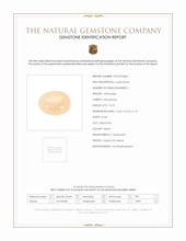10.75 Ct. Peach Cabochon Moonstone from Ceylon (Sri Lanka) Scan Report