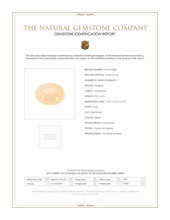 10.75 Ct. Peach Cabochon Moonstone from Ceylon (Sri Lanka) Scan Report